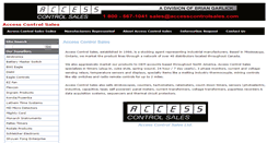 Desktop Screenshot of accesscontrolsales.com