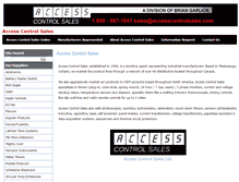 Tablet Screenshot of accesscontrolsales.com